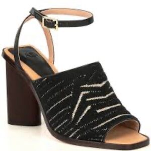 AD & Daughters Haddix square toe leather heeled sandals NWT 8